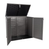 Szafa Schowek ogrodowy plastikowy - szara - 1170L Grindi - 3