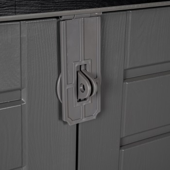 Szafa Schowek ogrodowy plastikowy - szara - 1170L Grindi - 5