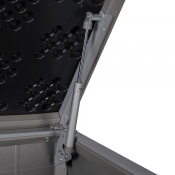 Szafa Schowek ogrodowy plastikowy - szara - 1170L Grindi - 4