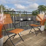 Składany stolik balkonowy czarny - SSB 1 Grindi - 4