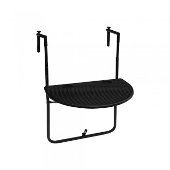 Składany stolik balkonowy czarny - SSB 2 Grindi - 1