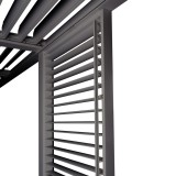 Ścianka żaluzjowa panel do pergoli Kea - szara Grindi - 6