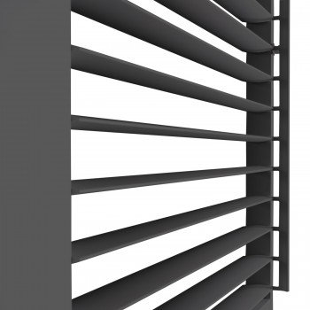 Ścianka żaluzjowa panel do pergoli Kea - szara Grindi - 8