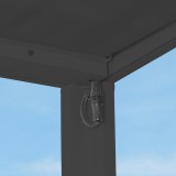 Pergola tarasowa, szara aluminiowa automatyczny dach - Paros I 3x4m Grindi - 6
