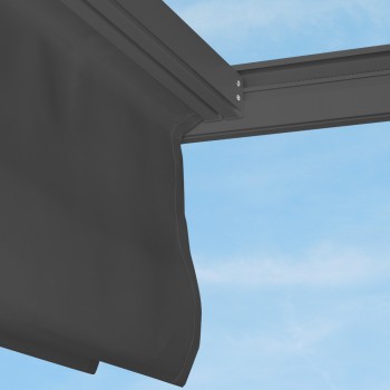 Pergola tarasowa, szara aluminiowa automatyczny dach - Paros I 3x4m Grindi - 7