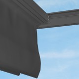 Pergola tarasowa, szara aluminiowa automatyczny dach - Paros I 3x4m Grindi - 7