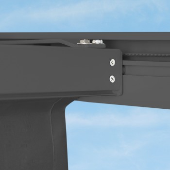 Pergola tarasowa, szara aluminiowa automatyczny dach - Paros I 3x4m Grindi - 8