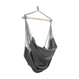 Hamak - Fotel szary 130x100 z drewnianą poprzeczką - Havana Grindi - 3