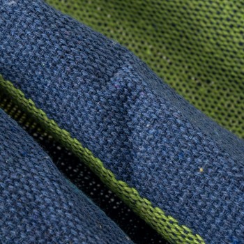 Hamak ogrodowy niebieski 180x160 z drewnianą poprzeczką - Honolulu Grindi - 5