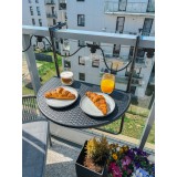 Składany stolik balkonowy czarny - SSB 2 Grindi - 6