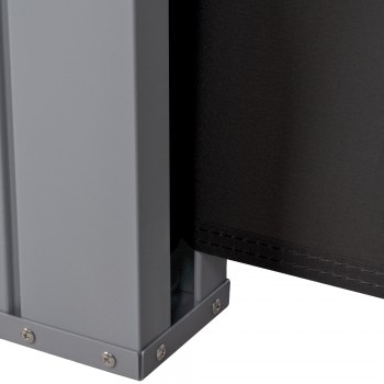 Osłona tarasowa 200x300 - Sahil I , ciemnoszara Grindi - 3