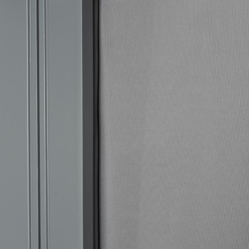 Osłona tarasowa narożna 180x600 - Monsun I , szara Grindi - 4