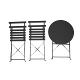 Zestaw mebli ogrodowych - metalowy składany - Keli II GRINDI IN THE GARDEN - 2