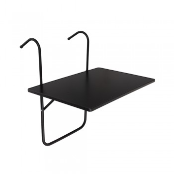 Składany stolik balkonowy czarny - SSB 3 Grindi - 1