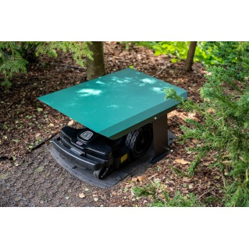Daszek, garaż dla kosiarki robota koszącego - GRK 1 - zielony GRINDI IN THE GARDEN - 5