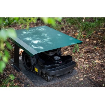 Daszek, garaż dla kosiarki robota koszącego - GRK 1 - zielony GRINDI IN THE GARDEN - 6