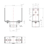 Adapter do podstaw słupa 60-200x184x4,0 - PWOM 4 GRUNDLINE - 2