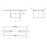 Adapter do podstaw słupa 160x60x4,0 - PWOM 6 GRUNDLINE - 2