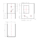 Łącznik narożny do stojaka na drewno 65x118x100 - SEK 1 DMX - 2