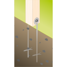 Kotwa wkręcana do ziemi - KWZ 470x100 GRUNDLINE - 3