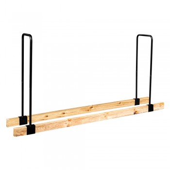 Stojak na drewno kominkowe łączniki metalowe 111x35 - Odun GRINDI IN THE GARDEN - 1