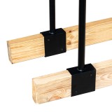 Stojak na drewno kominkowe łączniki metalowe 111x35 - Odun GRINDI IN THE GARDEN - 5