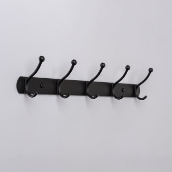 Wieszak ścienny na ubrania WUP - czarny Velano - 2