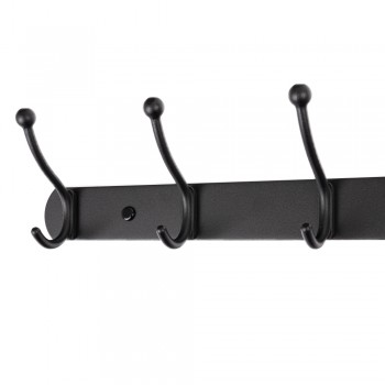 Wieszak ścienny na ubrania WUP - czarny Velano - 3