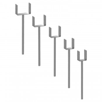 Podstawa słupa kotwa do betonu na długim pręcie PS 500 - typu U GRUNDLINE - 12