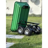 Wózek ogrodowy wywrotka zielony - TGO 1 GRINDI IN THE GARDEN - 4