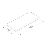 Półka ścienna samowisząca - FS 60x23 Velano - 30