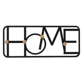 Wieszak ścienny na ubrania WUY - czarny metalowy HOME Domax Home - 2