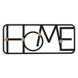 Wieszak ścienny na ubrania WUY - czarny metalowy HOME Domax Home - 2