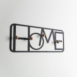 Wieszak ścienny na ubrania WUY - czarny metalowy HOME Domax Home - 3