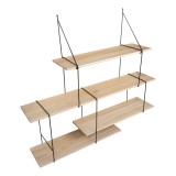 Półka ścienna wisząca LOFT drewniana - FCL 1 Domax Home - 1