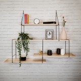 Półka ścienna wisząca LOFT drewniana - FCL 1 Domax Home - 2