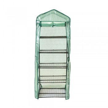 Szklarnia ogrodowa zielona 5-półkowa - 70x50x190 - Kalmia II Grindi - 3