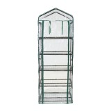 Szklarnia ogrodowa przezroczysta 5-półkowa - 70x50x190 - Kalmia II Grindi - 5