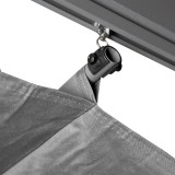 Pergola tarasowa szara z szarym poszyciem - Irda III 4x4m Grindi - 7