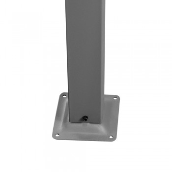 Pergola tarasowa szara z szarym poszyciem - Irda III 4x4m Grindi - 10