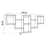 Regał wiszący modułowy na książki - FTS 2 Domax Home - 7