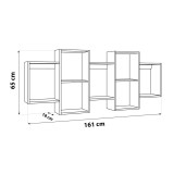 Regał wiszący modułowy na książki - FTS 3 Domax Home - 14
