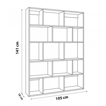 Regał wiszący modułowy na książki - FTS 4 Domax Home - 14