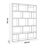 Regał wiszący modułowy na książki - FTS 4 Domax Home - 14