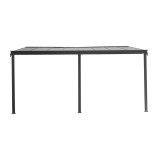 Pergola tarasowa przyścienna aluminiowa, szara - Nea II 5x3m GRINDI IN THE GARDEN - 3