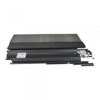 Pergola tarasowa przyścienna aluminiowa, szara - Nea II 5x3m GRINDI IN THE GARDEN - 10