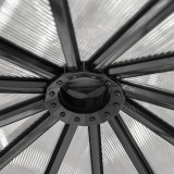 Oranżeria szklarnia ogrodowa z poliwęglanu - Salvia I - 240x240cm - czarna GRINDI IN THE GARDEN - 7