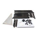 Oranżeria szklarnia ogrodowa z poliwęglanu - Salvia I - 240x240cm - czarna GRINDI IN THE GARDEN - 10