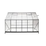 Szklarnia ogrodowa z poliwęglanu - Verbena I - 3,7x2,4m - czarna GRINDI IN THE GARDEN - 8