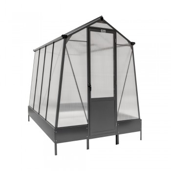 Szklarnia ogrodowa z poliwęglanu - Arum I - 2,5x1,9m - czarna GRINDI IN THE GARDEN - 1